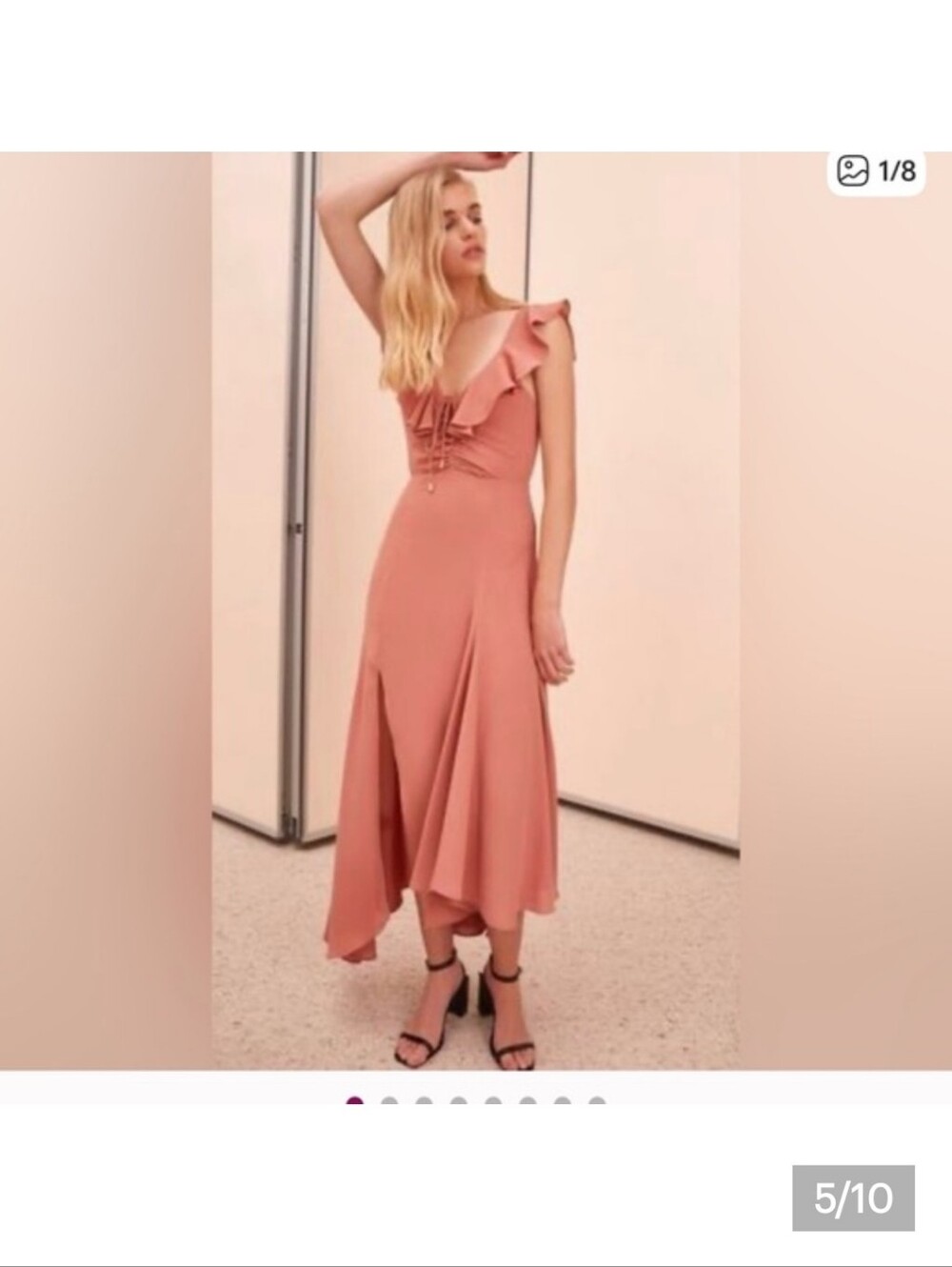 C/MEO COLLECTIVE GOWN IN ROSEWOOD - Picture 4 of 10